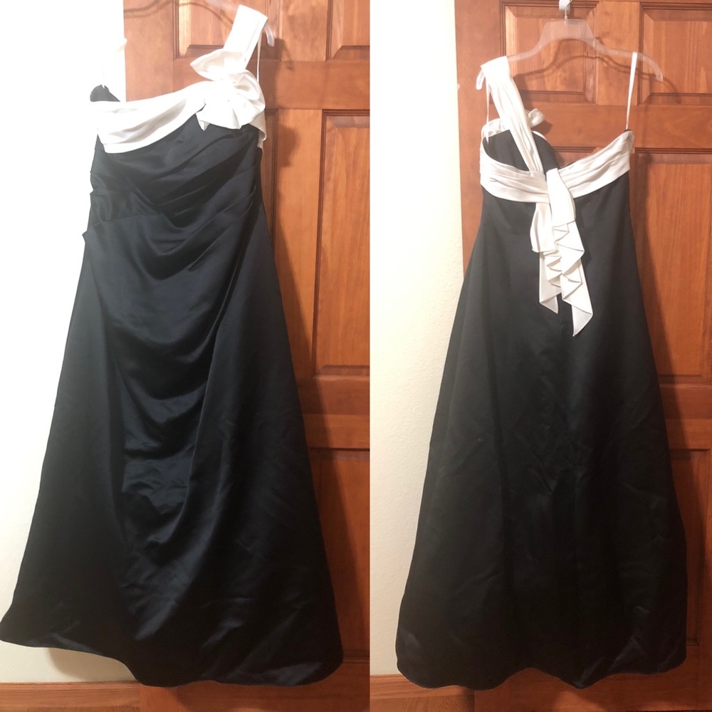David’s Bridal long black dress